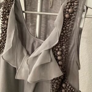 Robbi & Nikki by Robert Rodriguez Gray Backless Top